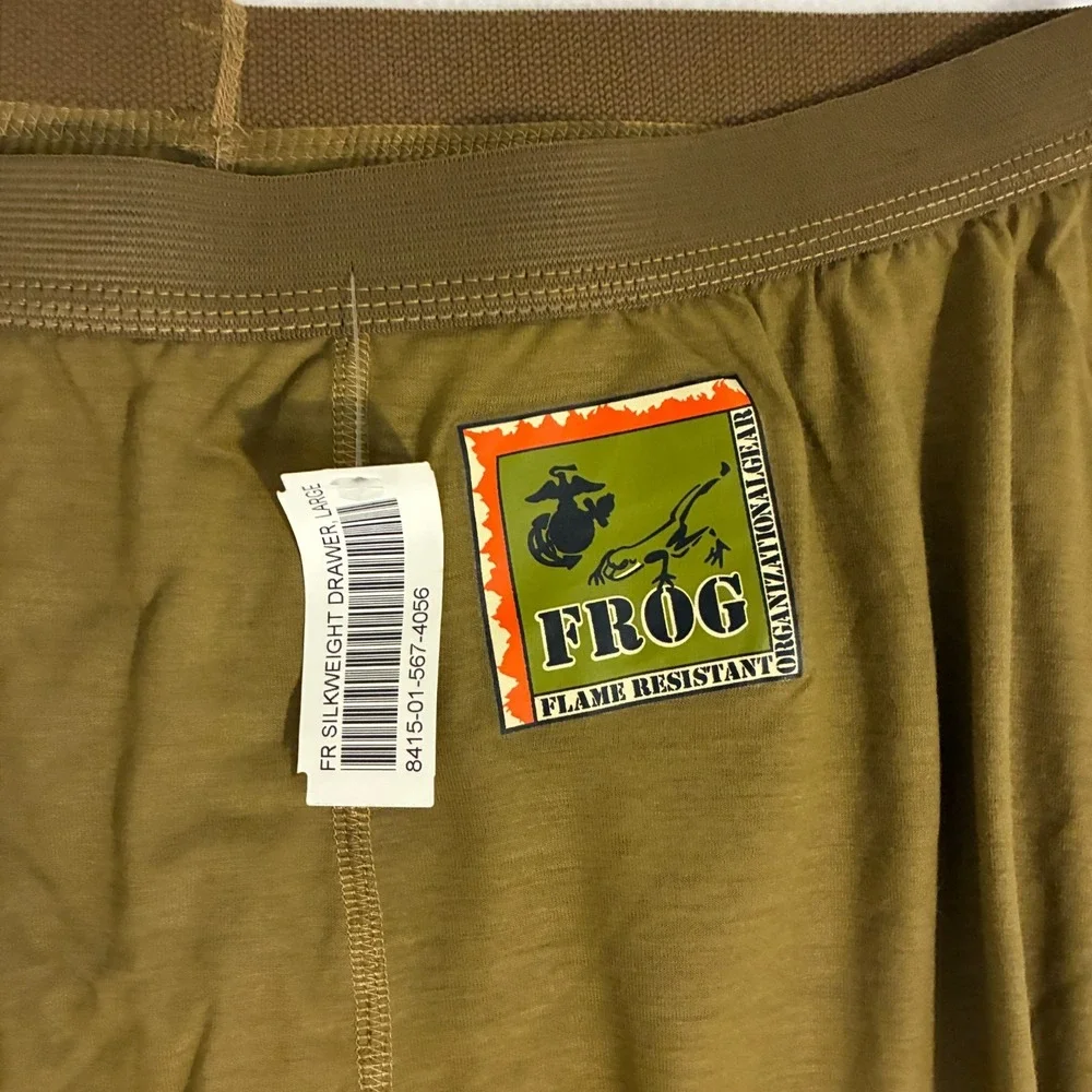 NWT FROG Flame Resistant Silkweight Drawer Pants Mens L FR Lightweight USMC - Picture 2 of 5